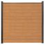 Steckzaun 'BasicLine' schmal Stecksystem Eichefarben/natur 180 x 180 cm