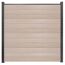 Steckzaun 'BasicLine' schmal Stecksystem Eichefarben hell 180 x 180 cm