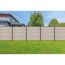 Steckzaun 'BasicLine' schmal Stecksystem Eichefarben hell 180 x 180 cm