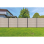 Steckzaun 'BasicLine' schmal Stecksystem Eichefarben hell 180 x 180 cm