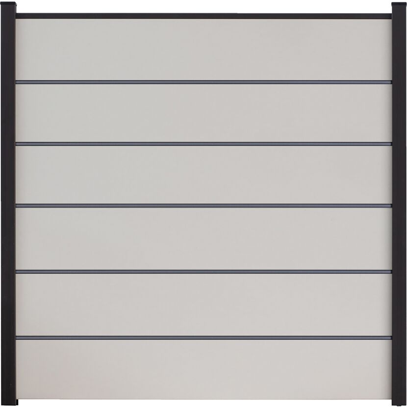 Steckzaun 'BasicLine Premium' Stecksystem weiß 180 x 180 cm