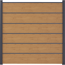 Steckzaun 'BasicLine Premium' Stecksystem Eichefarben/natur 180 x 180 cm