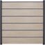 Steckzaun 'BasicLine Premium' Stecksystem Eichefarben hell 180 x 180 cm
