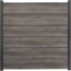 Steckzaun 'BasicLine Premium' Stecksystem Eichefarben dunkel 180 x 180 cm