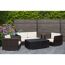 Steckzaun 'BasicLine Premium' Stecksystem Eichefarben dunkel 180 x 180 cm