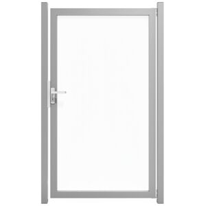 Einzeltor 'Ambiente' Universal DIN Klarglas/silber 100 x 180 cm