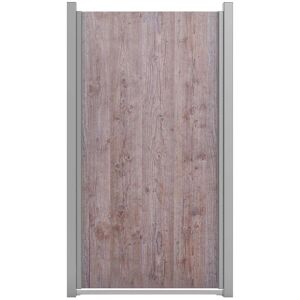Fertigzaun 'Premo' HPL Element hochkant Holzoptik 90 x 180 cm