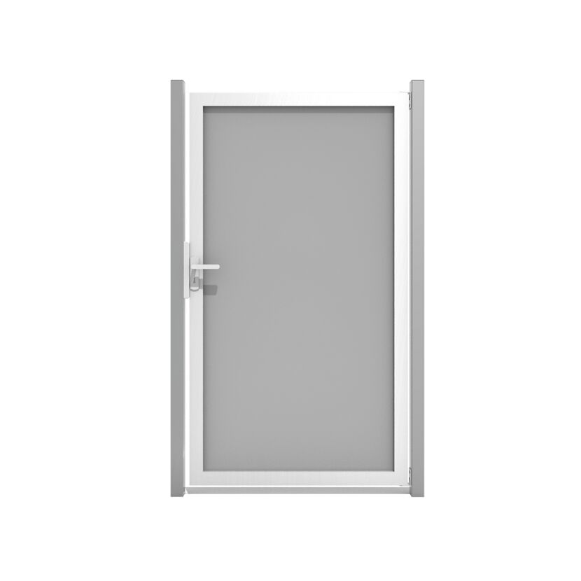 Einzeltor 'Premo' Universal DIN grau/silber 100 x 180 cm