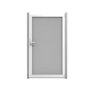 Einzeltor 'Premo' Universal DIN grau/silber 100 x 180 cm