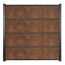 Steckzaun 'Premo' HPL Rostfarben 180 x 180 cm