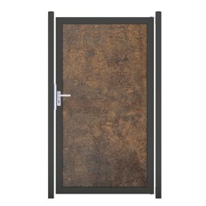 Einzeltor 'Premo' Universal DIN rostbraun/anthrazit 100 x 180 cm