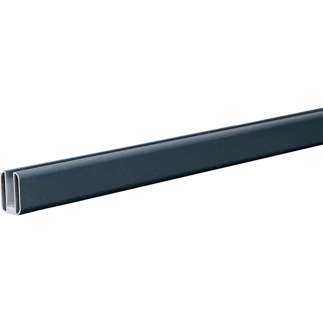 U-Profil Steckzaun 'Premo' silbergrau 180 cm