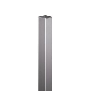Zaunpfosten Aluminium silber 6 x 6 x 100 cm