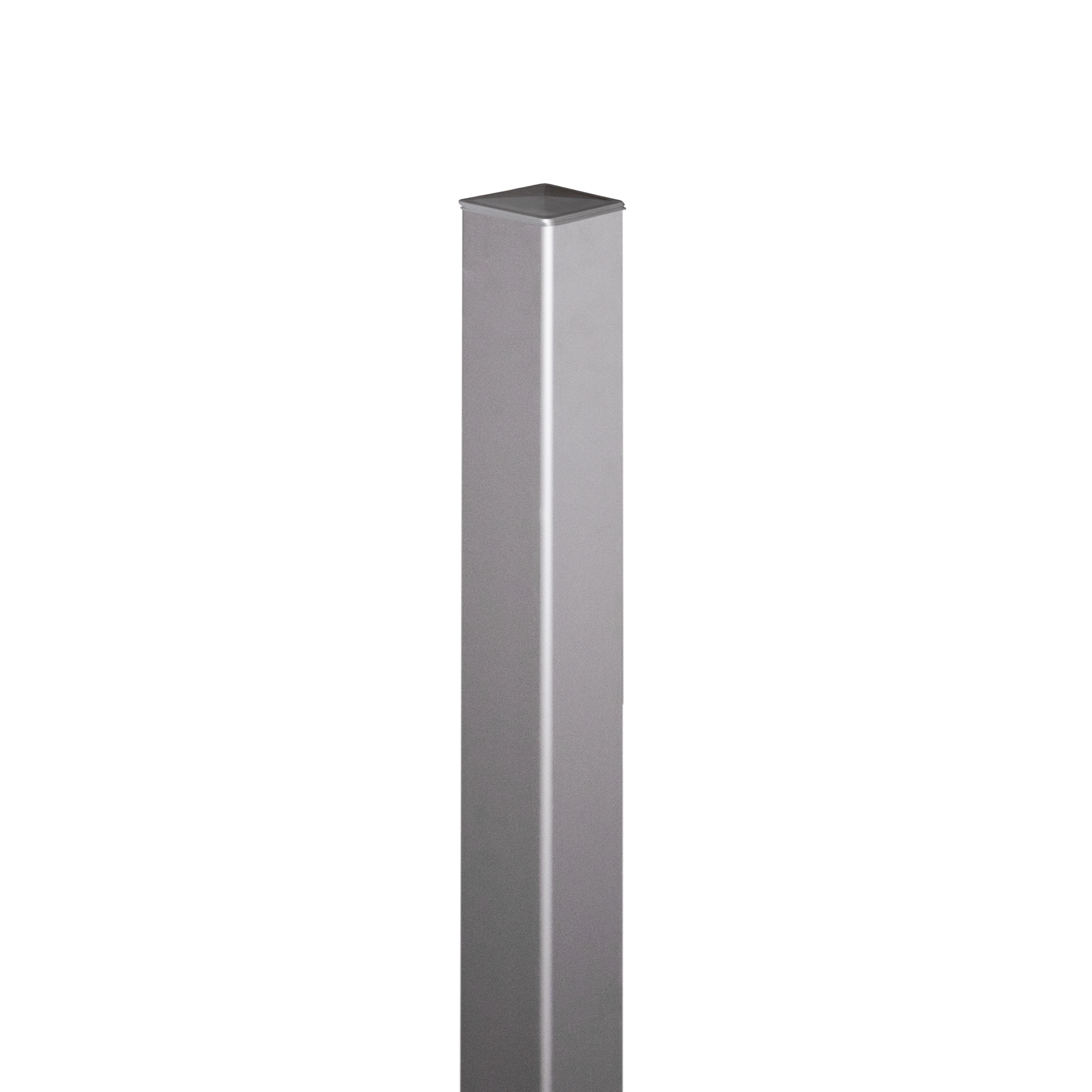 Zaunpfosten Aluminium silber 6 x 6 x 240 cm