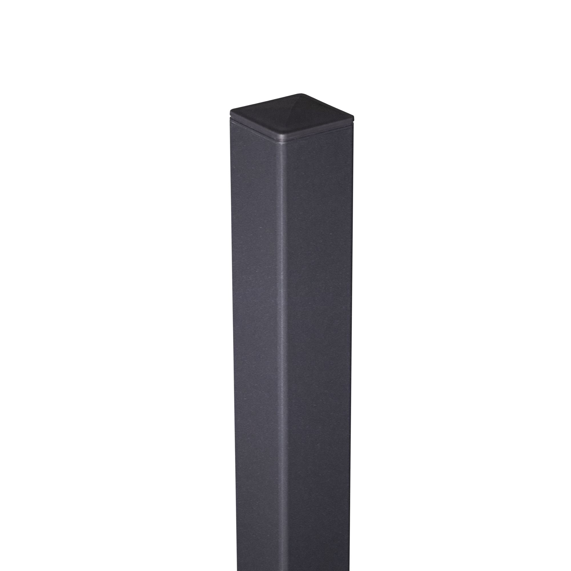 Zaunpfosten Aluminium anthrazit 6 x 6 x 150 cm
