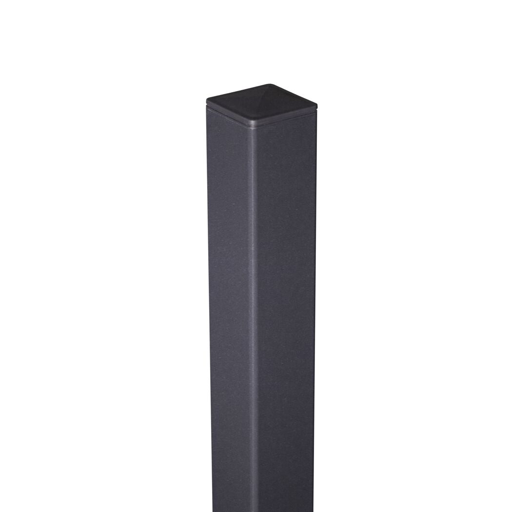 Zaunpfosten Aluminium anthrazit 6 x 6 x 150 cm