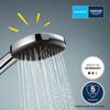 Handbrause 'Vitalio Comfort 110' chromfarben 3 Strahlarten