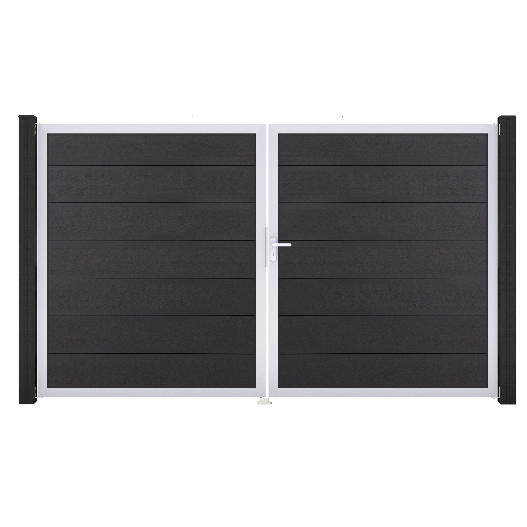 Doppeltes Gartentor aus Holz