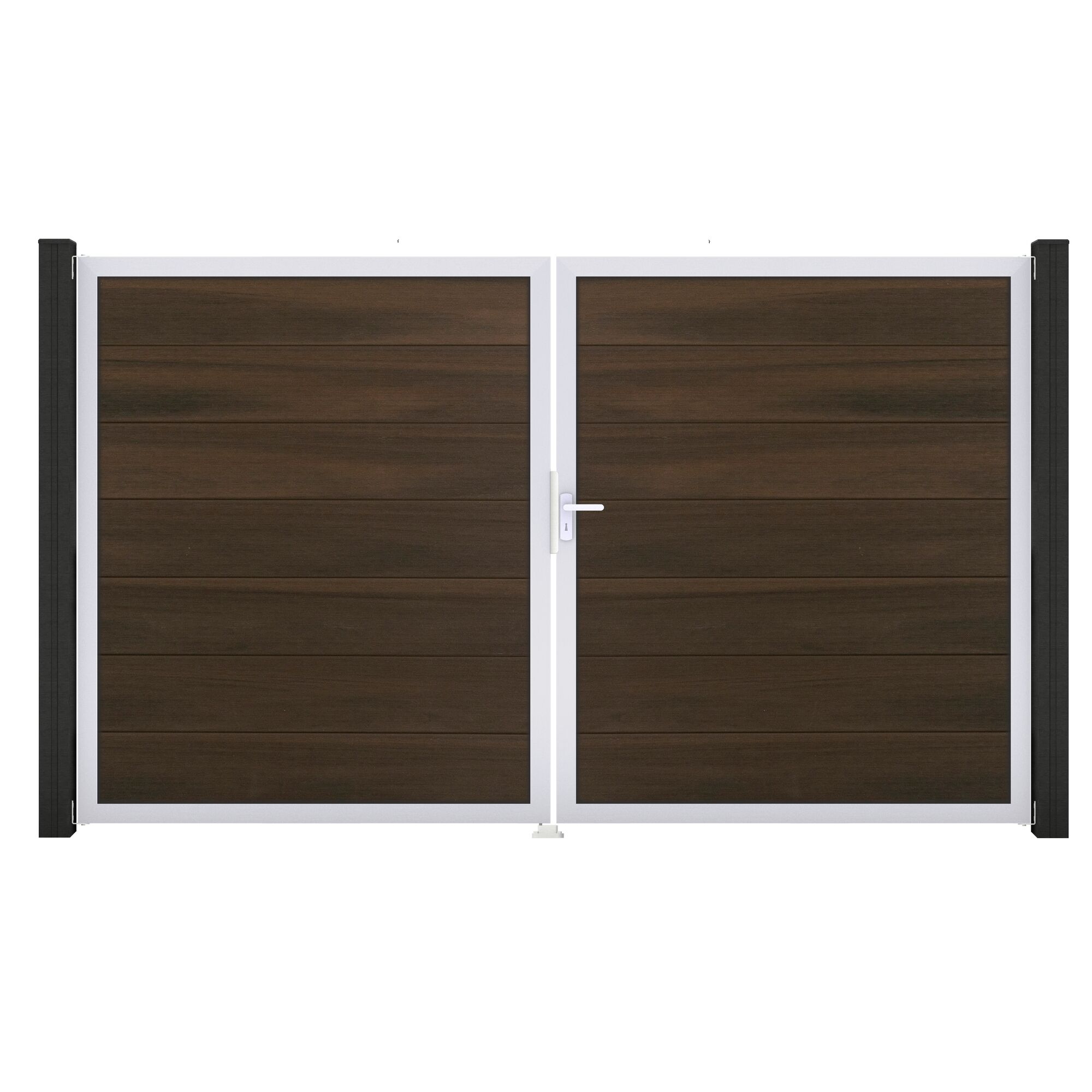 Doppeltes Gartentor aus Holz