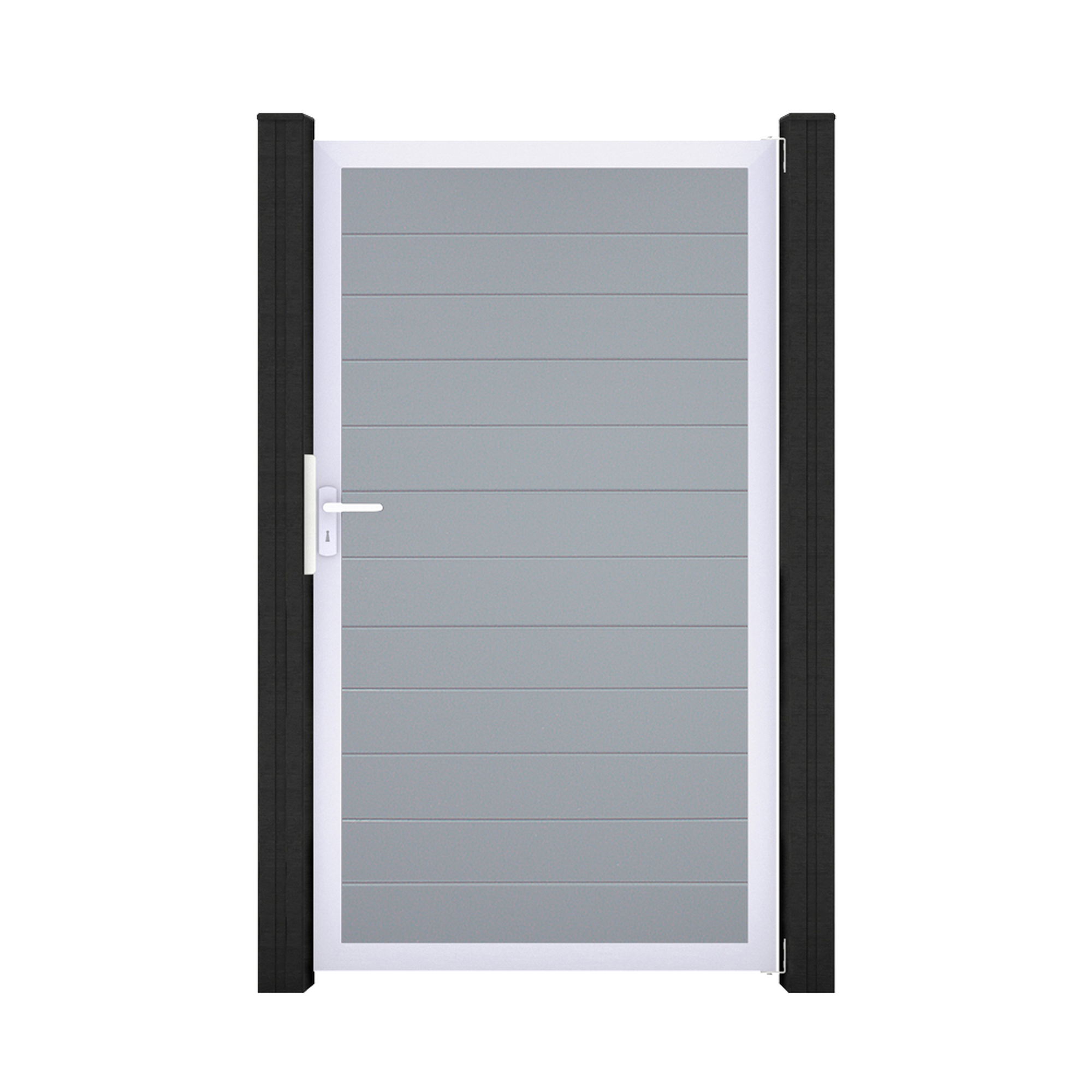 Einzeltor 'BasicLine' Universal DIN silbergrau/silber 100 x 180