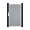 Einzeltor 'BasicLine' Universal DIN silbergrau/silber 100 x 180
