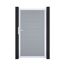 Einzeltor 'BasicLine' Universal DIN silbergrau/silber 100 x 180