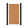 Einzeltor 'BasicLine' Universal DIN Eichefarben Braun/silber 100 x 180 cm