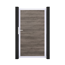 Einzeltor 'BasicLine' Universal DIN dark oak/silber 100 x 180 cm