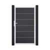 Einzeltor 'BasicLine Premium' Universal DIN anthrazit/silber 100 x 180 cm