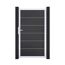 Einzeltor 'BasicLine Premium' Universal DIN anthrazit/silber 100 x 180 cm