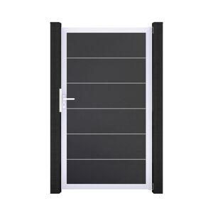 Einzeltor 'BasicLine Premium' Universal DIN anthrazit/silber 100 x 180 cm