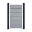 Einzeltor 'BasicLine Premium' Universal DIN silbergrau/silber 100 x 180 cm
