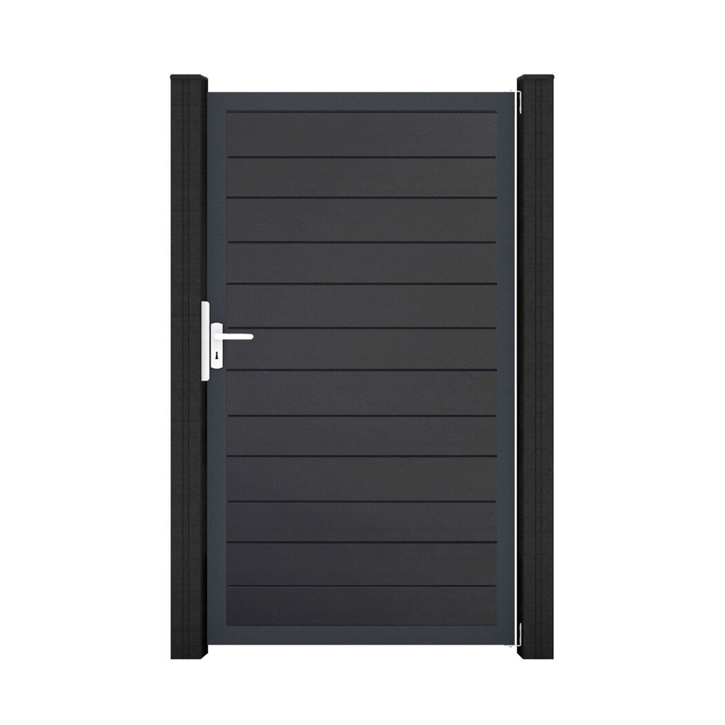 Einzeltor 'BasicLine' Universal DIN anthrazit/anthrazit 100 x 180 cm