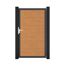 Einzeltor 'BasicLine' Universal DIN Eichefarben Braun/anthrazit 100 x 180 cm