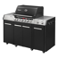 Gasgrill 'Cruster IK Kitchen Uniq Pro 3' schwarz, silber 147 x 121 x 69,5 cm