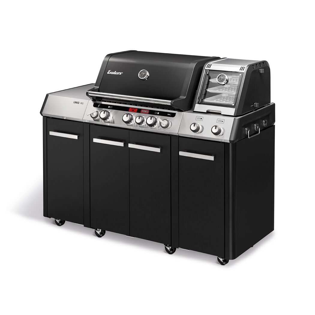 Gasgrill 'Cruster IK Kitchen Oven Pro 3' schwarz, silber 147 x 121 x 69,5 cm
