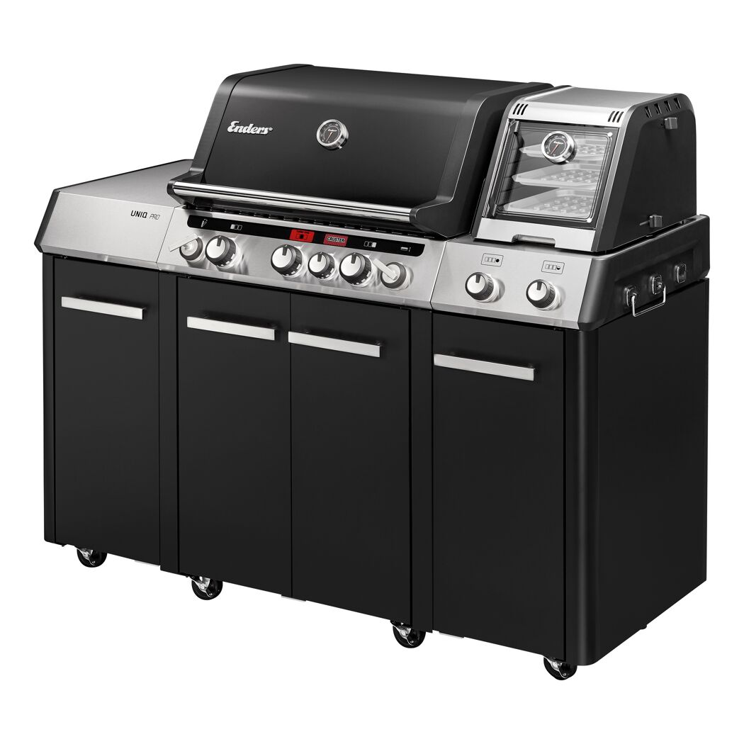 Gasgrill 'Cruster IK Kitchen Oven Pro 3' schwarz, silber 147 x 121 x 69,5 cm