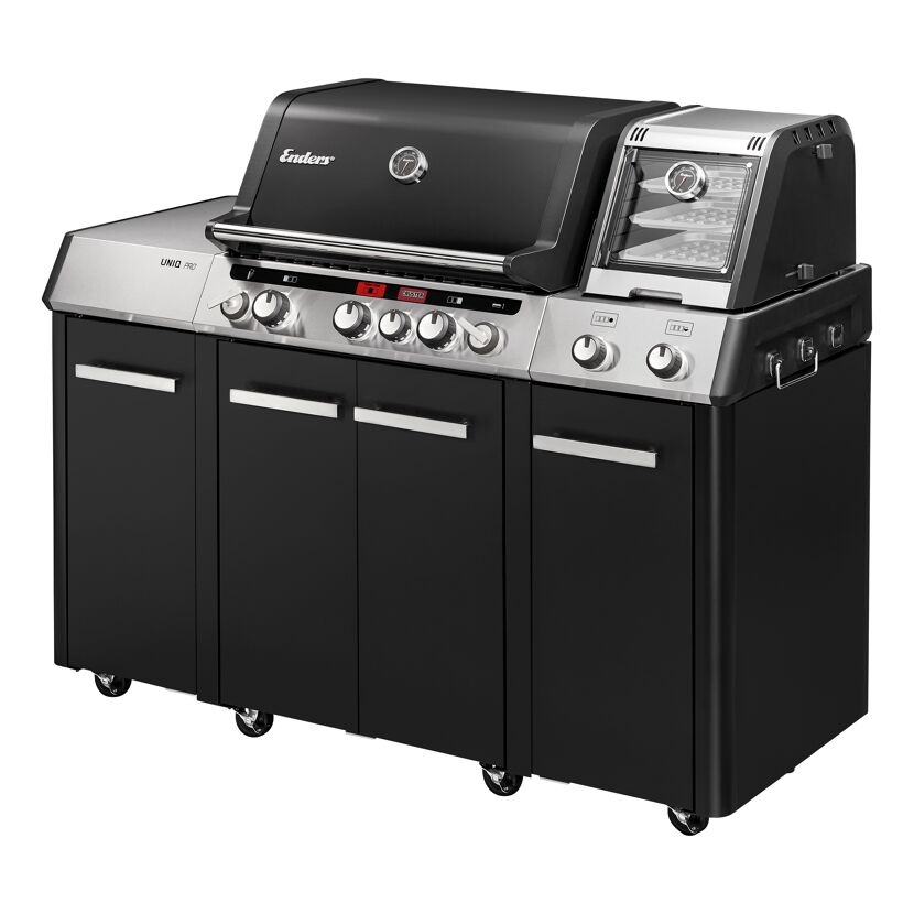 Gasgrill 'Cruster IK Kitchen Oven Pro 3' schwarz, silber 147 x 121 x 69,5 cm