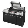 Gasgrill 'Cruster IK Kitchen Oven Pro 3' schwarz, silber 147 x 121 x 69,5 cm