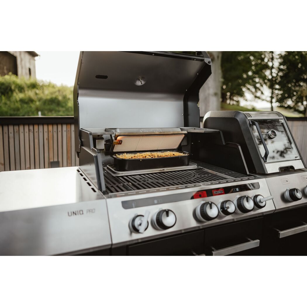 Gasgrill 'Cruster IK Kitchen Oven Pro 3' schwarz, silber 147 x 121 x 69,5 cm
