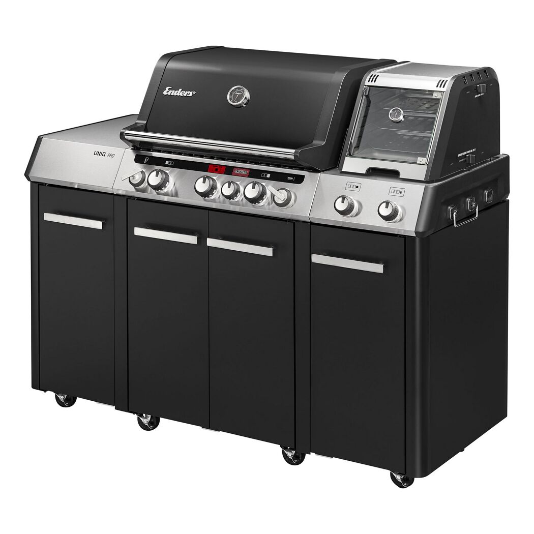 Gasgrill 'Cruster IK Kitchen Oven Pro 3' schwarz, silber 147 x 121 x 69,5 cm