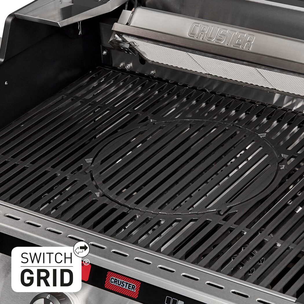 Gasgrill 'Cruster IK Kitchen Oven Pro 3' schwarz, silber 147 x 121 x 69,5 cm