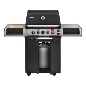 Gasgrill 'Cruster Uniqe 3' schwarz/silber 145 x 120 x 65,5 cm