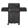 Gasgrill mit vier Brennern und Seitenablagen