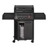 Gasgrill mit geöffneter Front