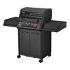 Gasgrill mit sechs Drehreglern und Klappe