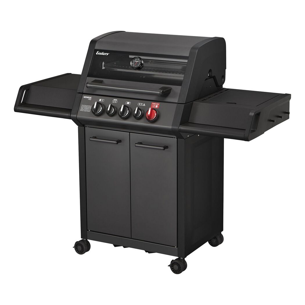 Gasgrill mit sechs Drehreglern und Klappe