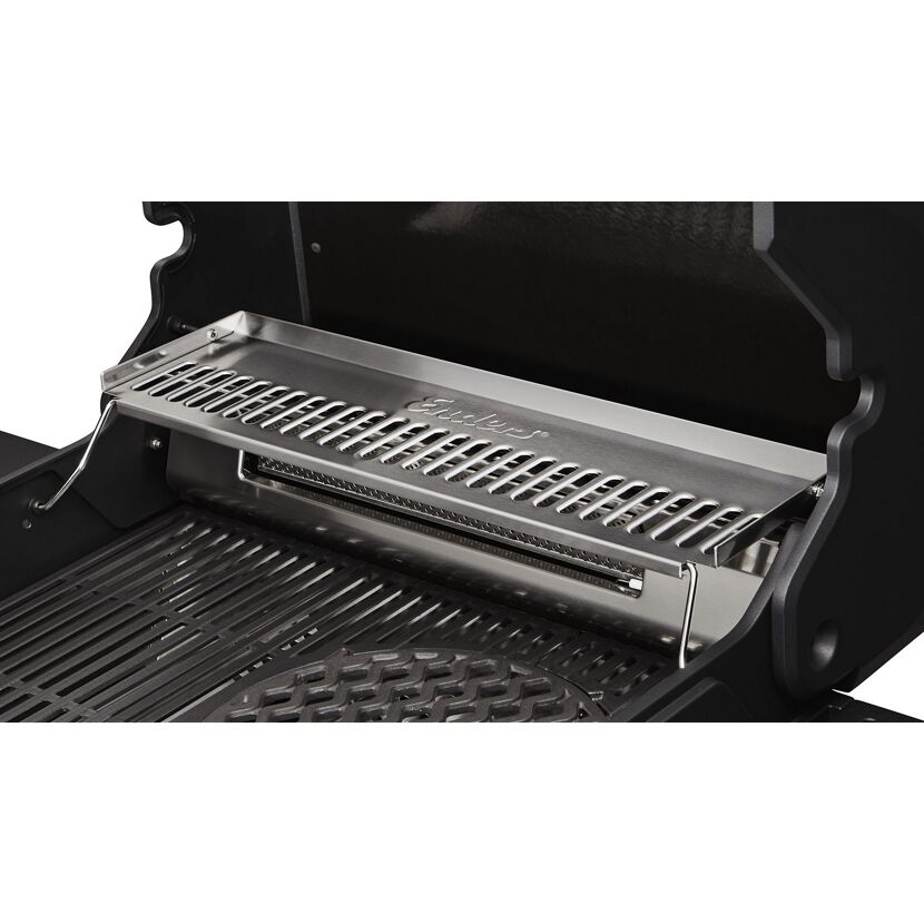 Gasgrill mit Warmhalterost