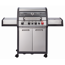 Gasgrill 'Monroe Pro 4 SIK Turbo' silber/schwarz 153,5 x 118,5 x 58 cm