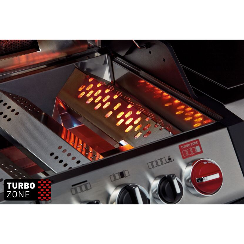 Gasgrill mit brennenden Turbo-Zone